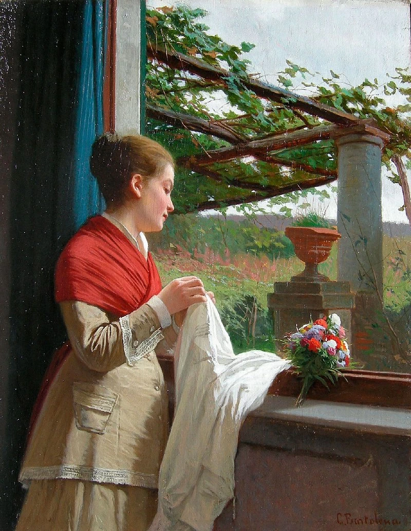 Ragazza alla finestra, 1870